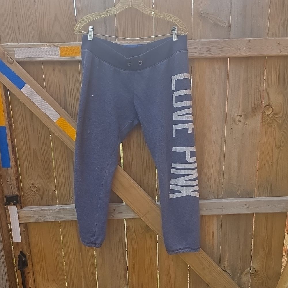 Love Pink Navy Blue Capris